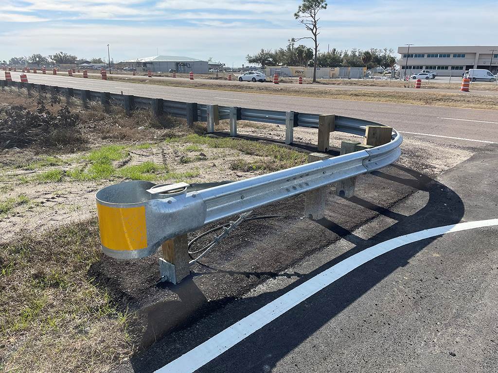 an image of a guardrail at tyndell air force base