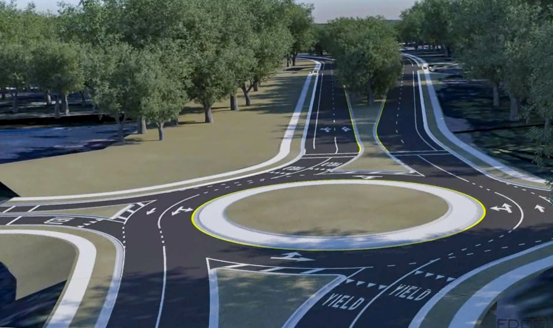 A roundabout at the intersection of State Road 26/County Road 337 will serve as a safe and smooth transition to the one-way pair configuration.