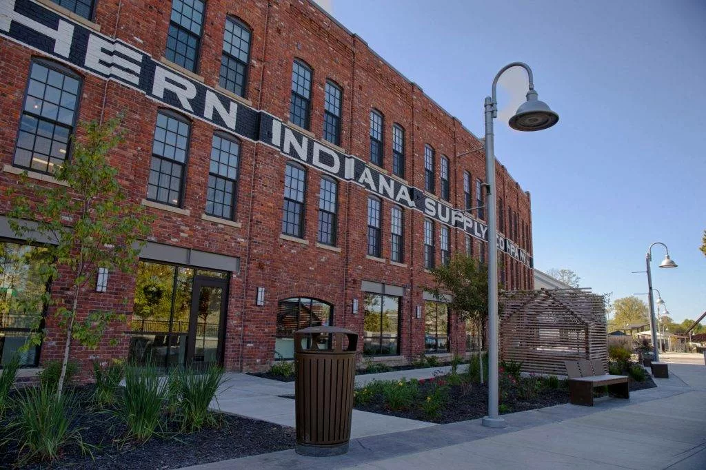 The trail has attracted businesses, including a bicycle rental shop, restaurants, apartment buildings, hotels, meeting venues