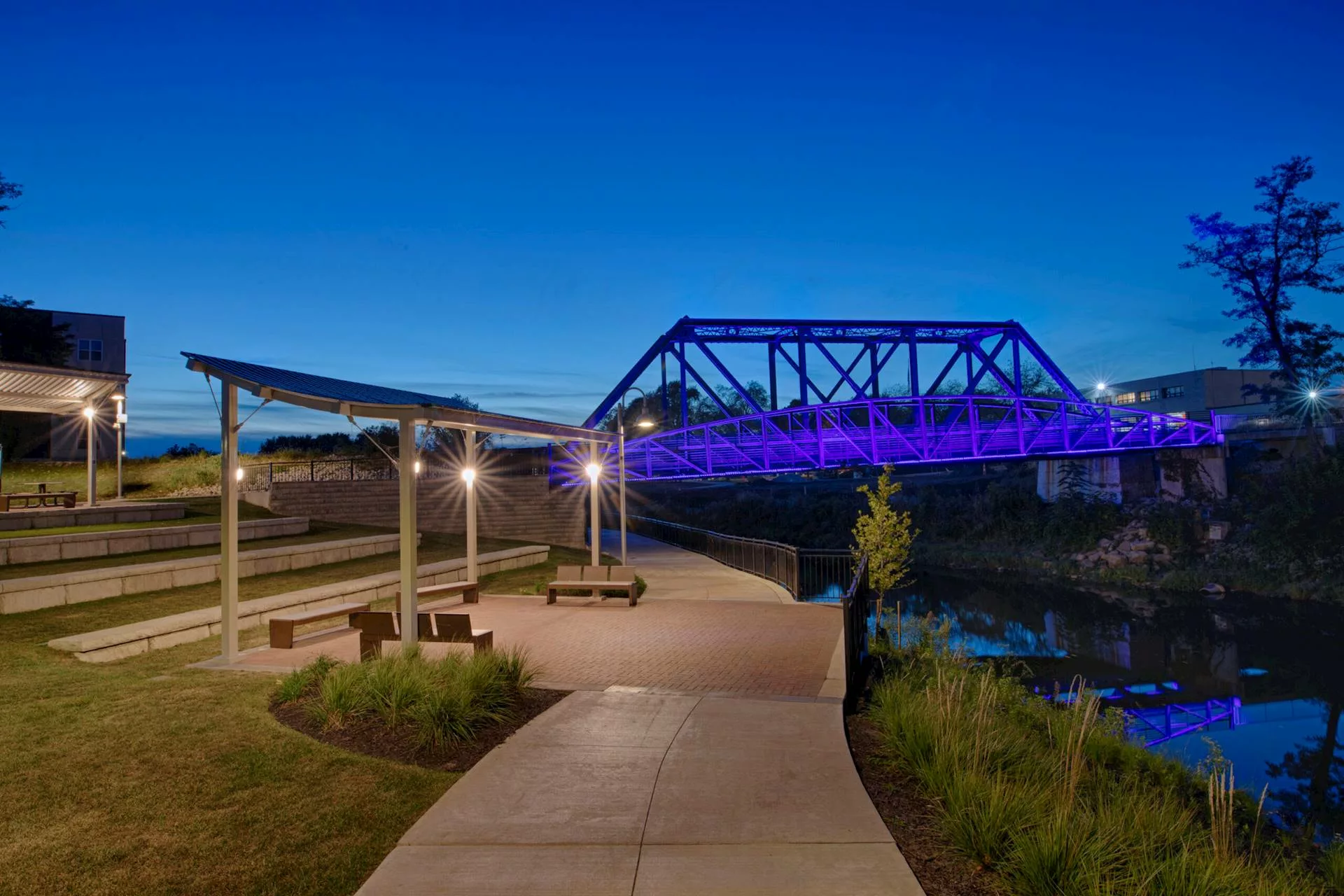 Wildcat Creek at dusk