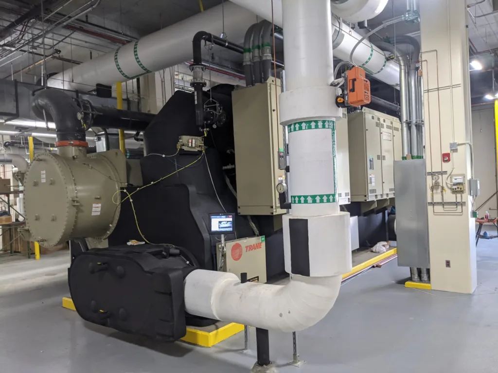 interior photo of mechanical equipment